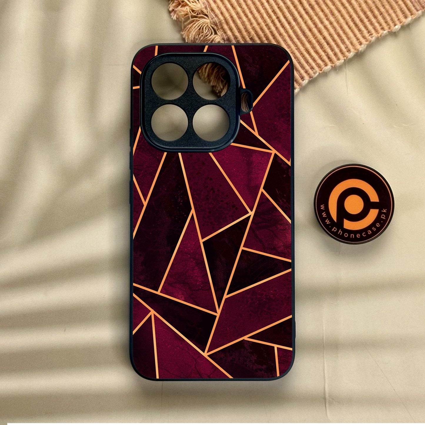 Xiaomi 15T Pro - Geometric Design 7 - Premium Metal Printed Soft Bumper Shock Proof Case