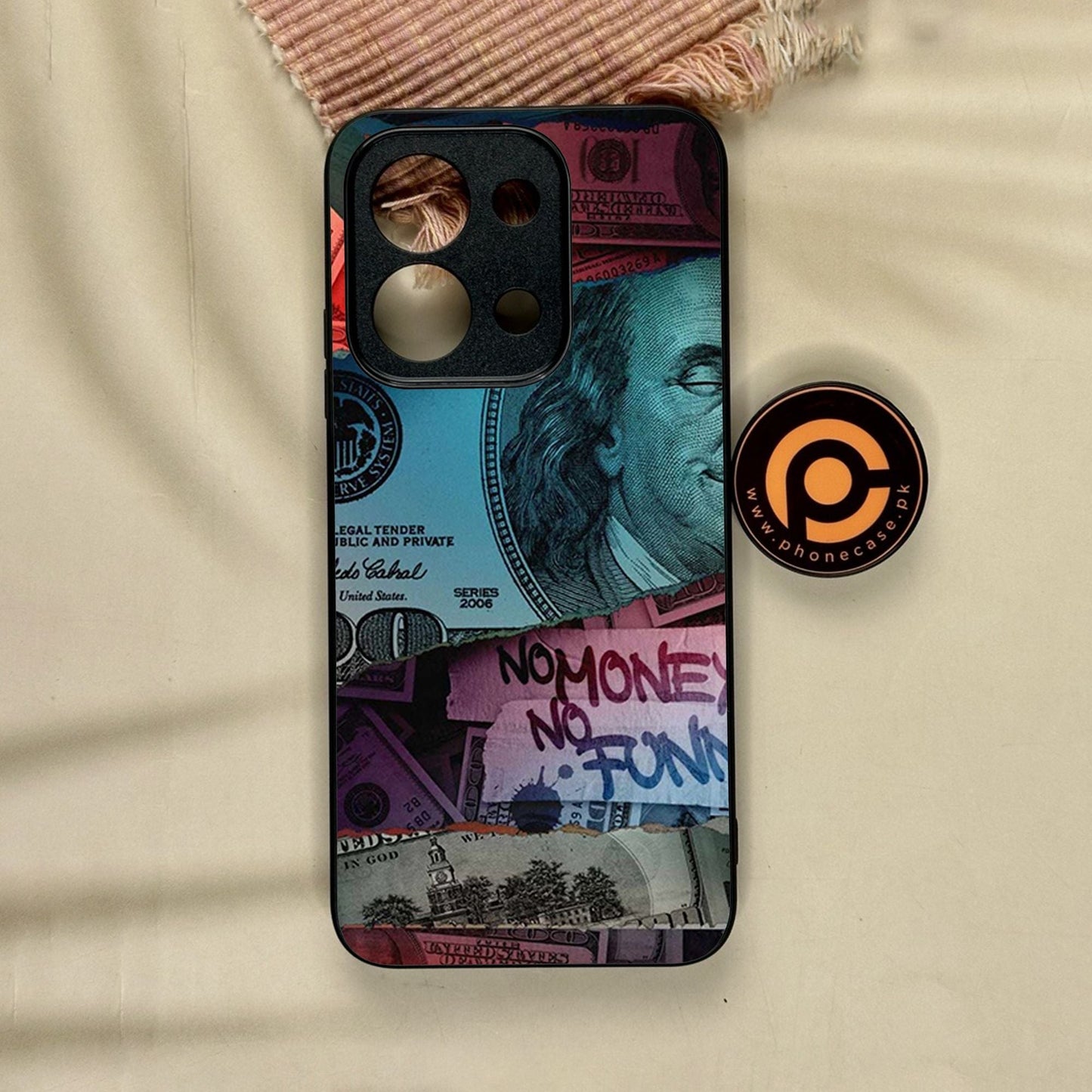 Xiaomi Redmi 15C - Dollar Design 8 - Premium Metal Printed Soft Bumper Shock Proof Case