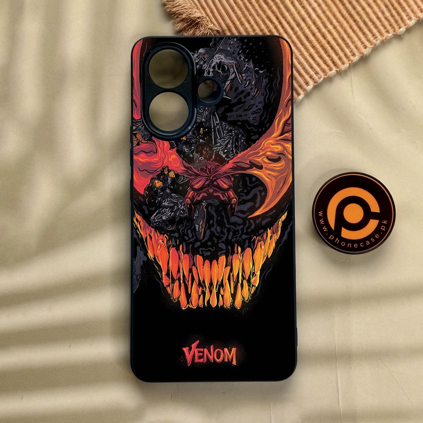 Vivo V60 Lite - Venom Case - Premium Metal Printed Soft Bumper Shock Proof Case