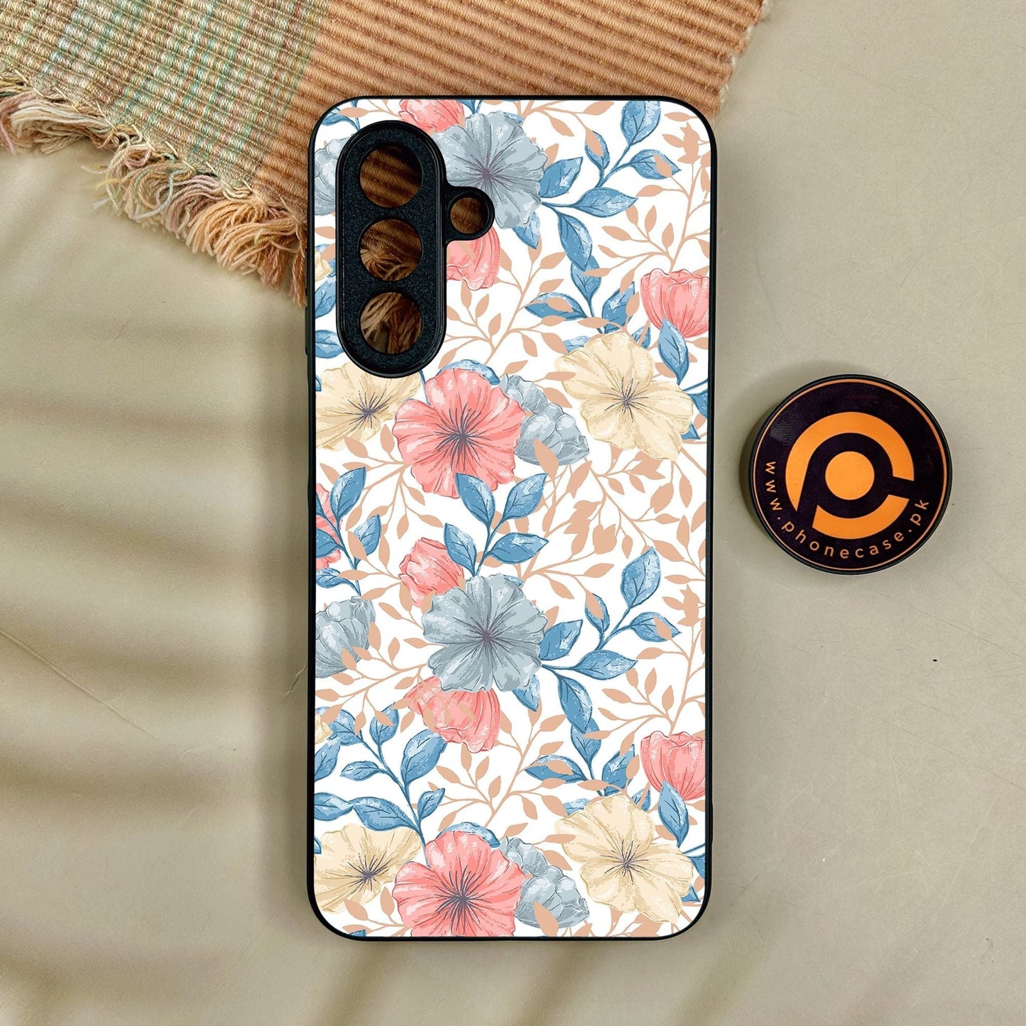 Samsung Galaxy A17 - Seamless Flower - Premium Metal Printed Soft Bumper Shock Proof Case