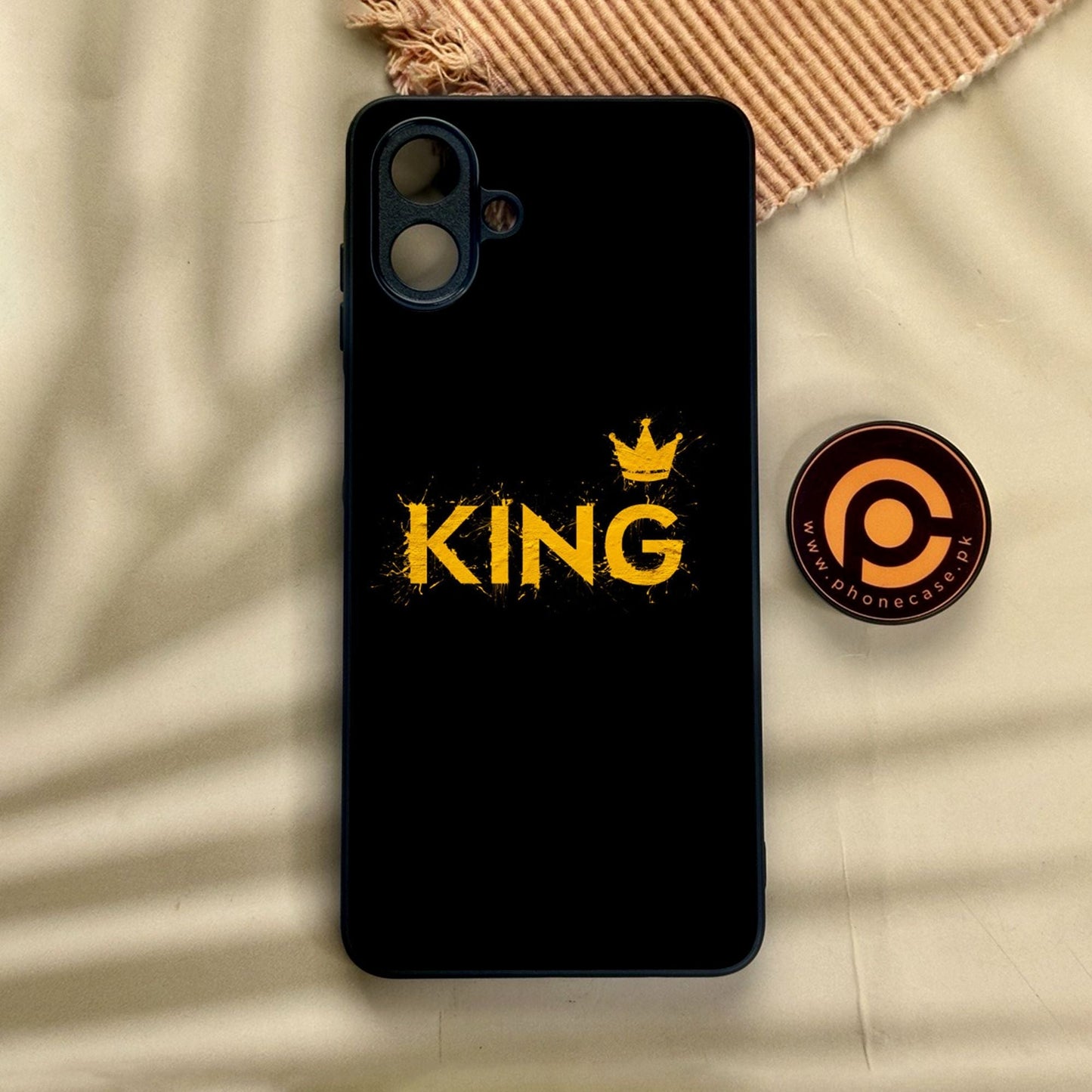 Samsung Galaxy A07 - King Design 2 - Premium Metal Printed Soft Bumper Shock Proof Case