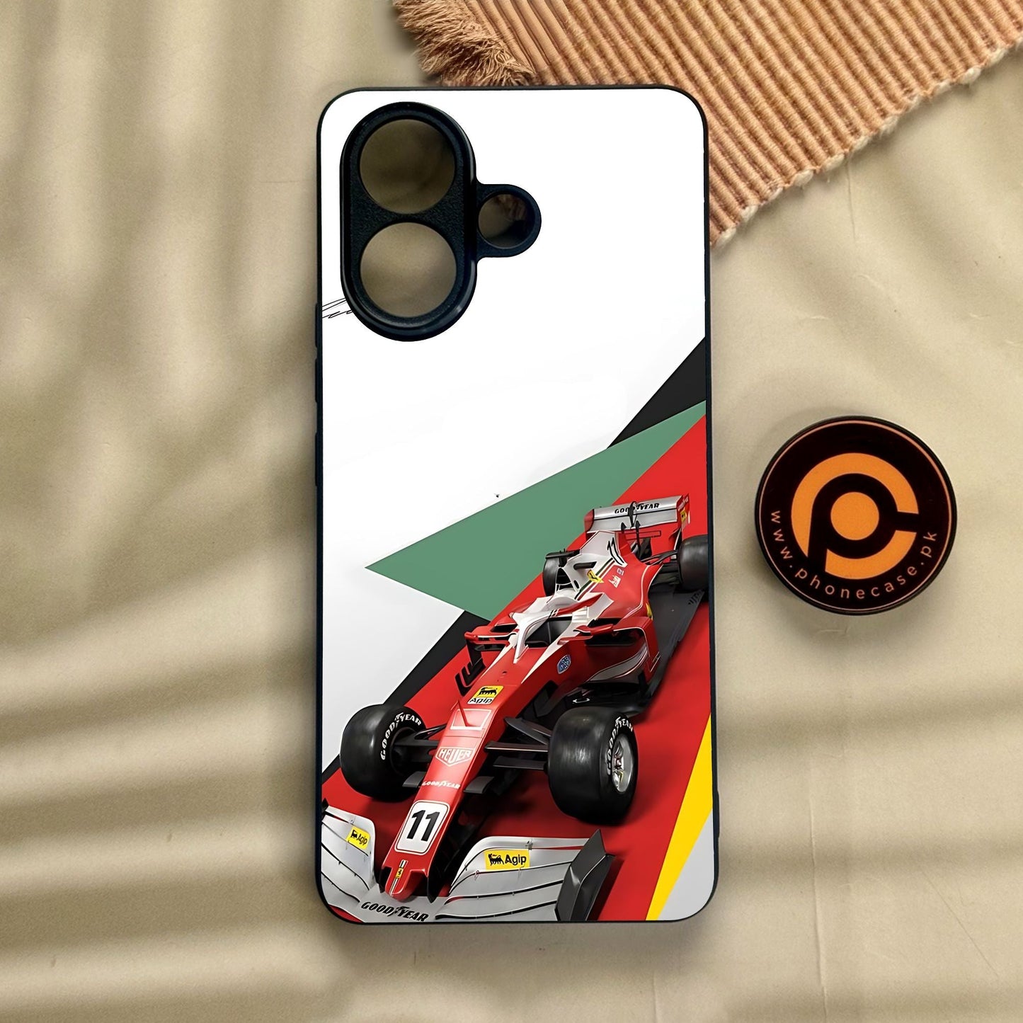 Vivo V60 Lite - Formula 1 Design 3 - Premium Metal Printed Soft Bumper Shock Proof Case