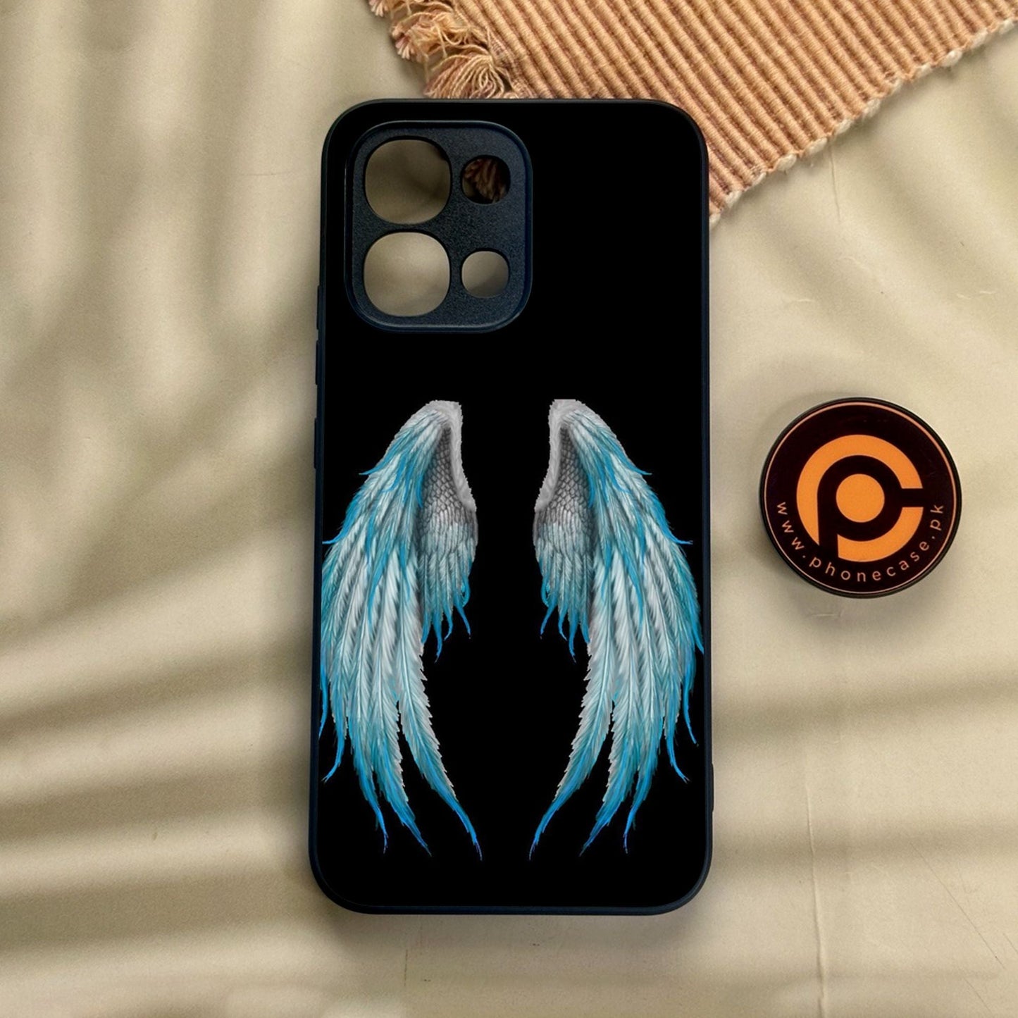 Oppo A6 Pro - Angel Wings Design 4 - Premium Metal Printed Soft Bumper Shock Proof Case