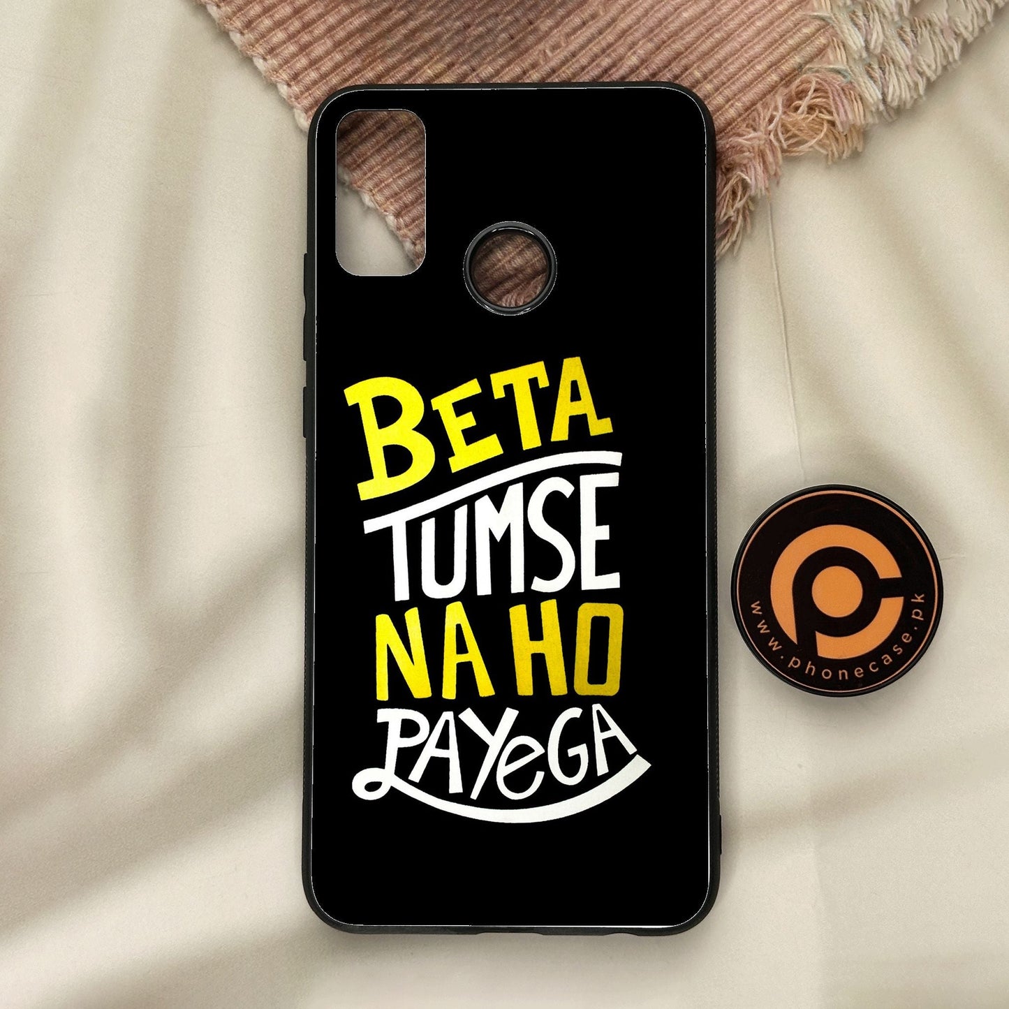 Honor 9X Lite - Beta Tum Se Na Ho - Premium Metal Printed Soft Bumper Shock Proof Case