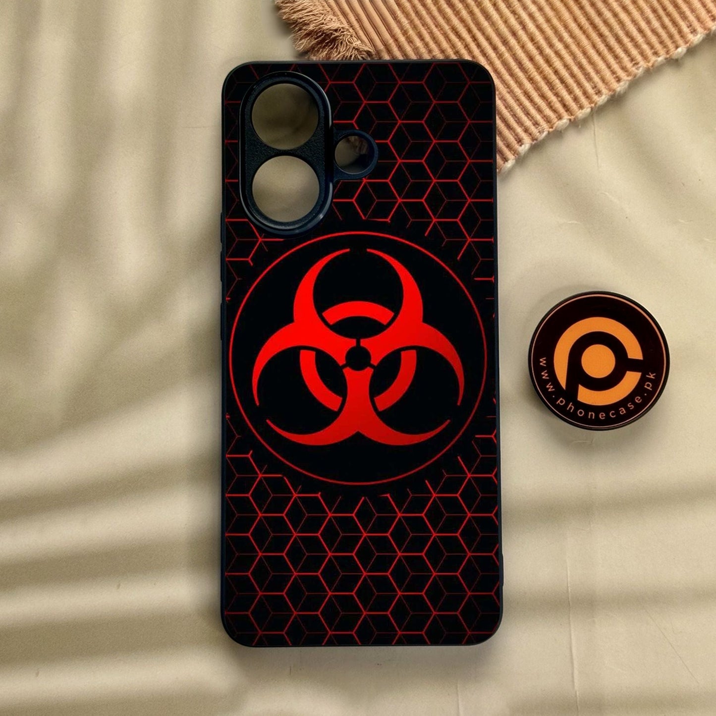 Vivo V60 Lite - Biohazard Design 8 - Premium Metal Printed Soft Bumper Shock Proof Case