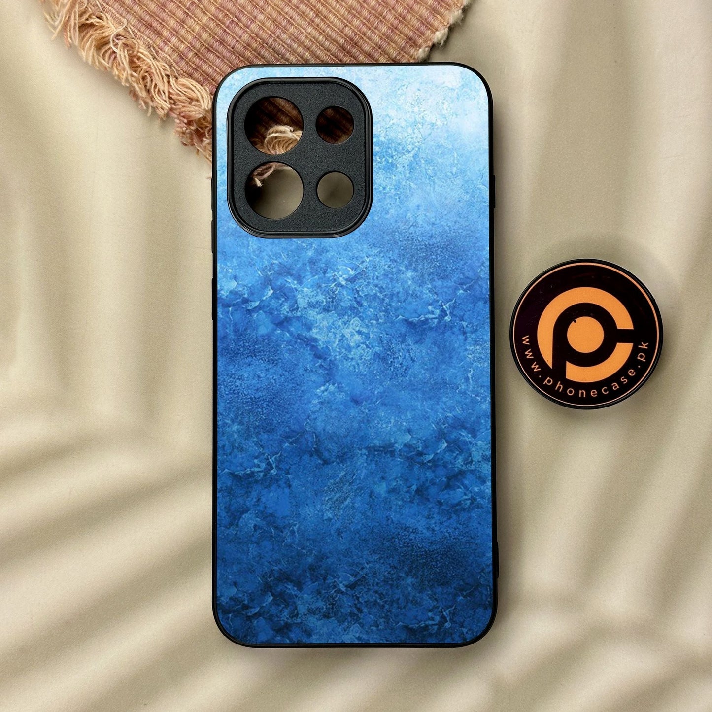 OnePlus 13T - Blue Marble Design 2 - Premium Metal Printed Soft Bumper Shock Proof Case