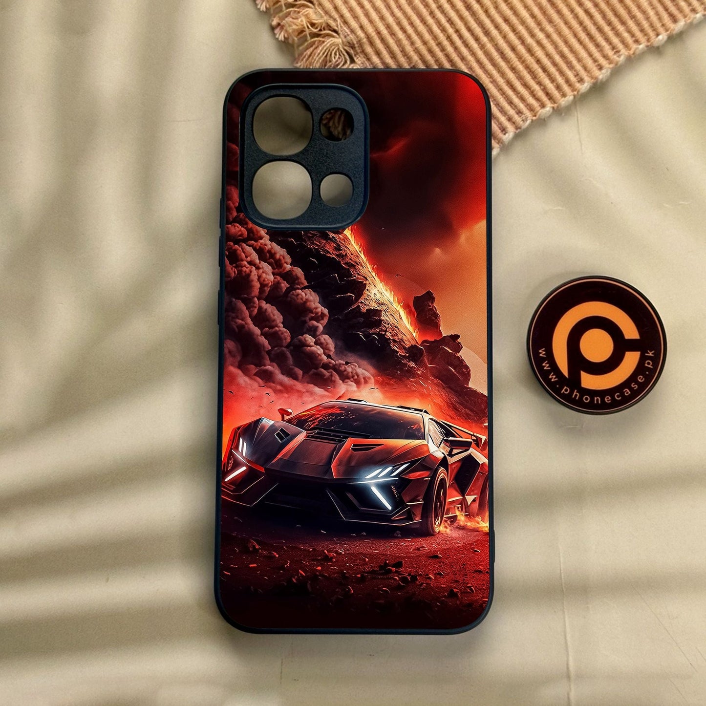 Oppo A6 Pro - Racing Design 7 - Premium Metal Printed Soft Bumper Shock Proof Case