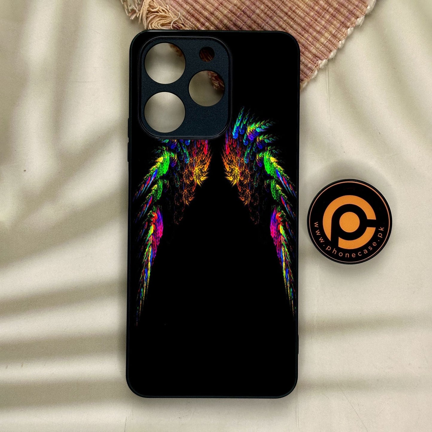 Realme Note 70 - Angel Wings Design 10 - Premium Metal Printed Soft Bumper Shock Proof Case