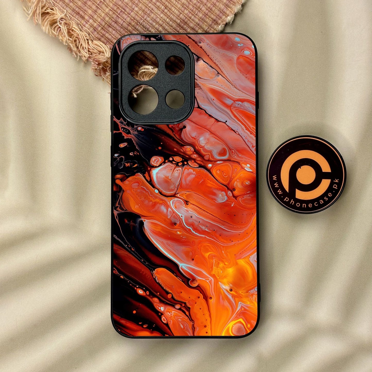 OnePlus 13T - Liquid Marble Design 4 - Premium Metal Printed Soft Bumper Shock Proof Case