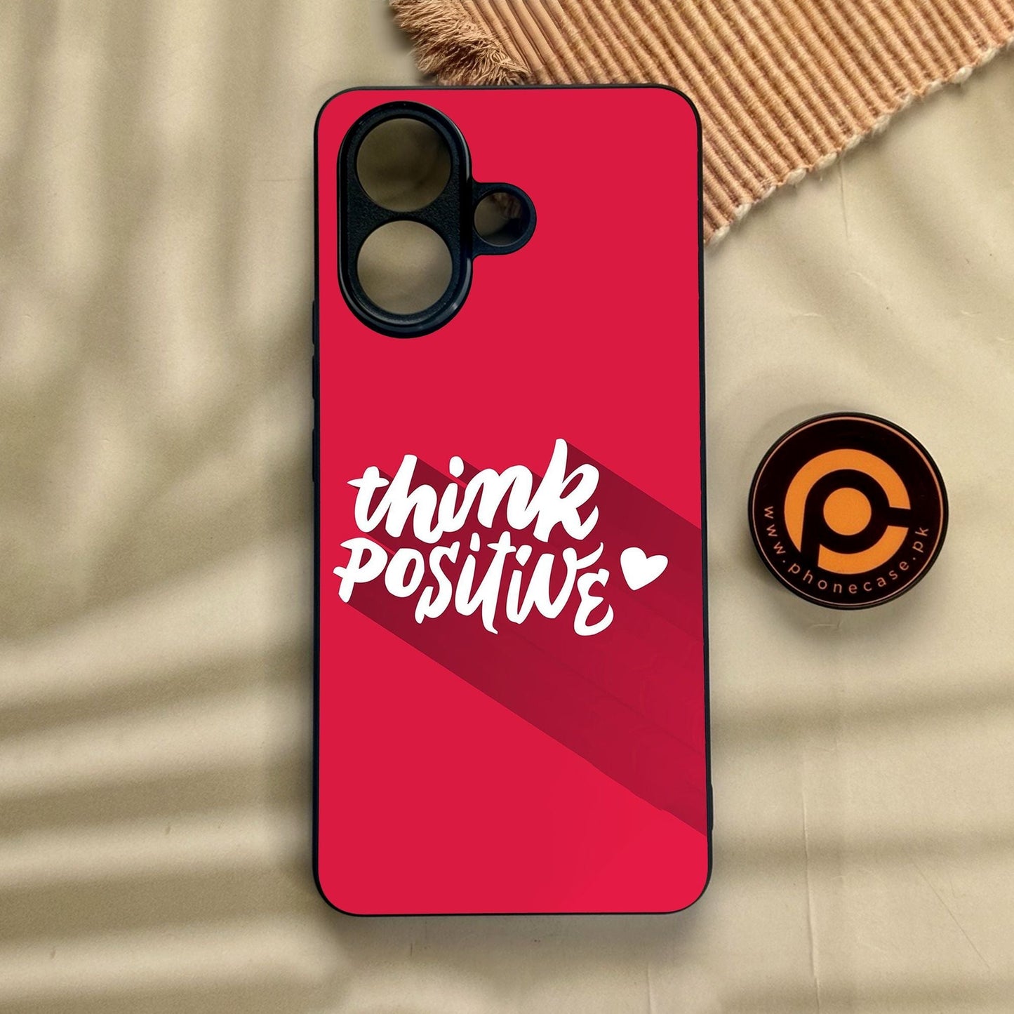 Vivo V60 Lite - Think Positive Design - Premium Metal Printed Soft Bumper Shock Proof Case
