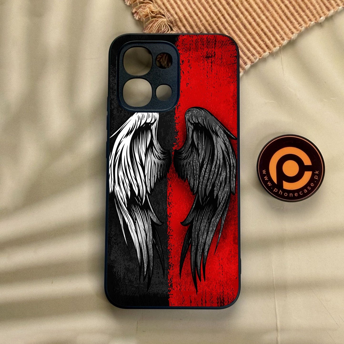 Oppo A6 Pro - Angel 2.0 Design 10 - Premium Metal Printed Soft Bumper Shock Proof Case