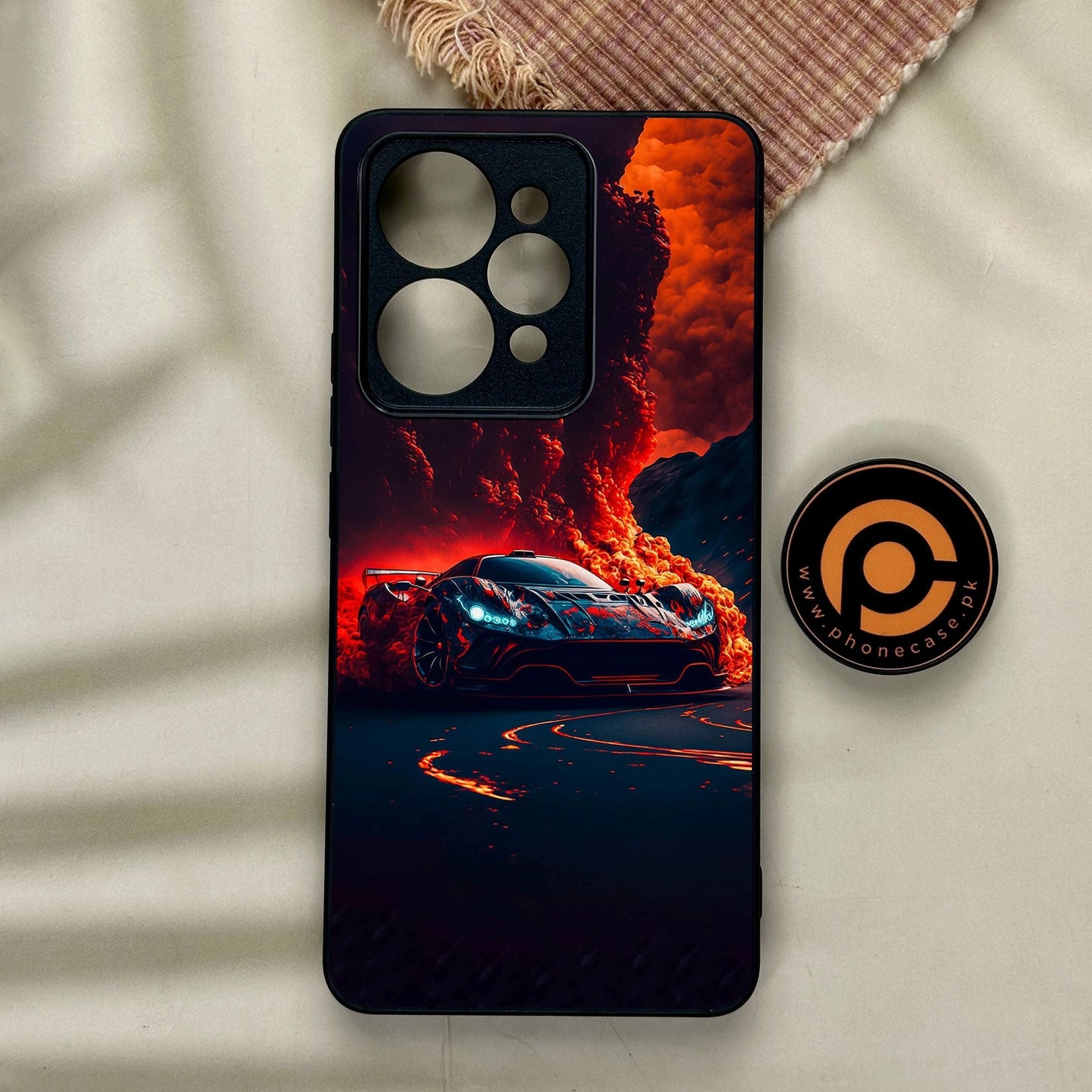 Realme 15 - Racing Design 6 - Premium Metal Printed Soft Bumper Shock Proof Case