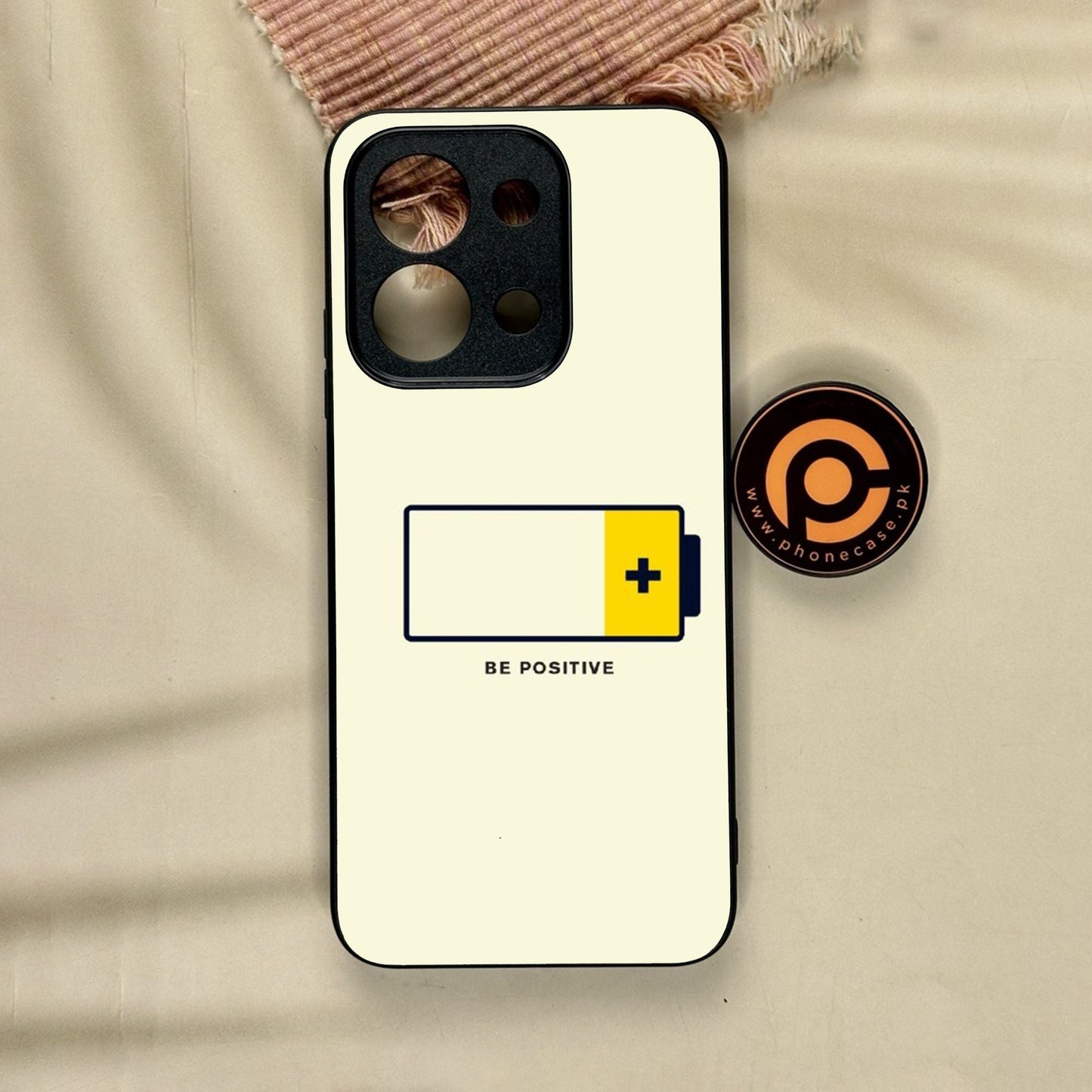 Xiaomi Redmi 15C - Be Positive Design - Premium Metal Printed Soft Bumper Shock Proof Case