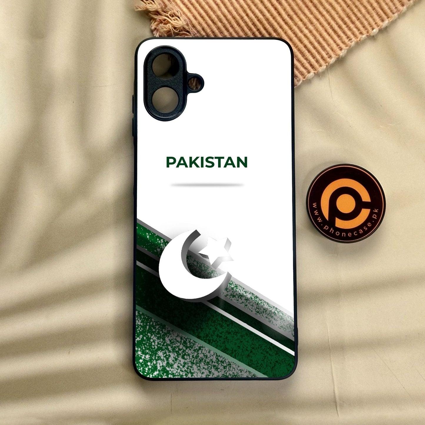 Samsung Galaxy A07 - Pakistani Flag Design 10 - Premium Metal Printed Soft Bumper Shock Proof Case