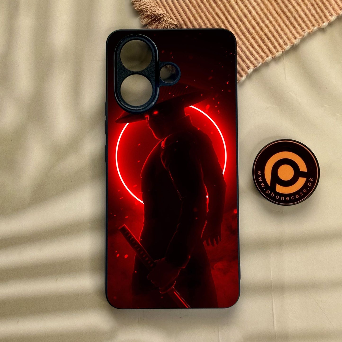 Vivo V60 Lite - Ninja Design 4 - Premium Metal Printed Soft Bumper Shock Proof Case