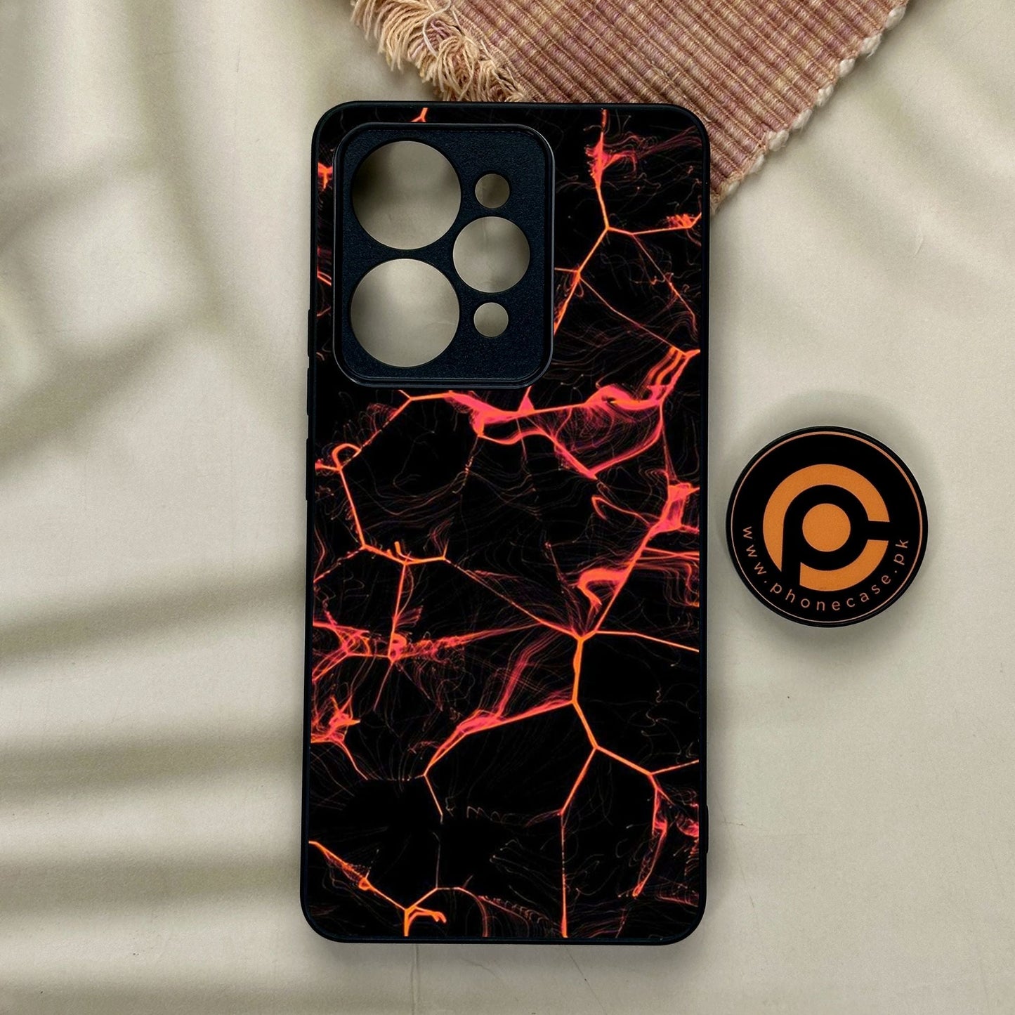 Realme 15 Pro - Black Marble Design 8 - Premium Metal Printed Soft Bumper Shock Proof Case