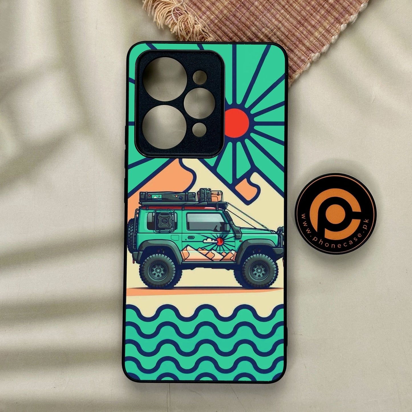 Realme 15 - Suzuki Jimny Design - Premium Metal Printed Soft Bumper Shock Proof Case