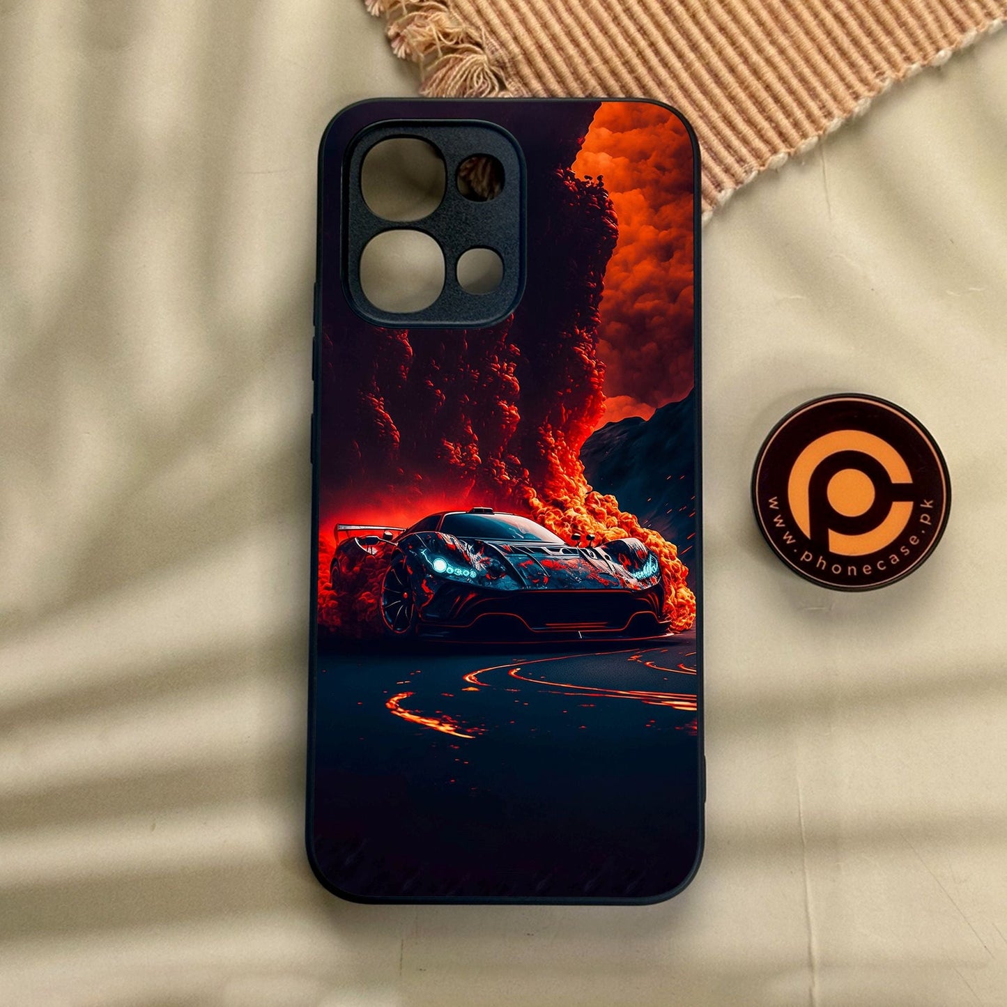Oppo A6 Pro - Racing Design 6 - Premium Metal Printed Soft Bumper Shock Proof Case