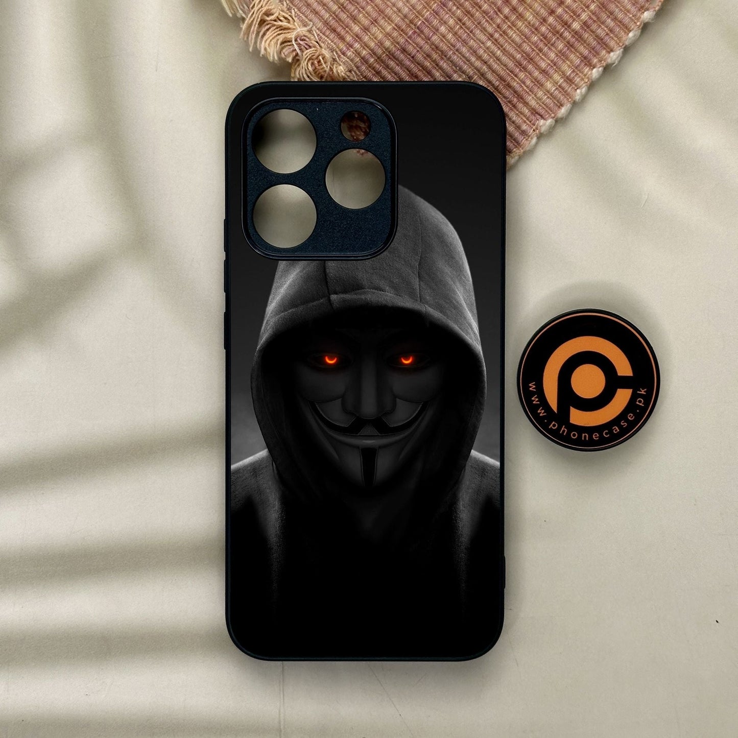 Realme 15T - Anonymous 2.0 Design 4 - Premium Metal Printed Soft Bumper Shock Proof Case