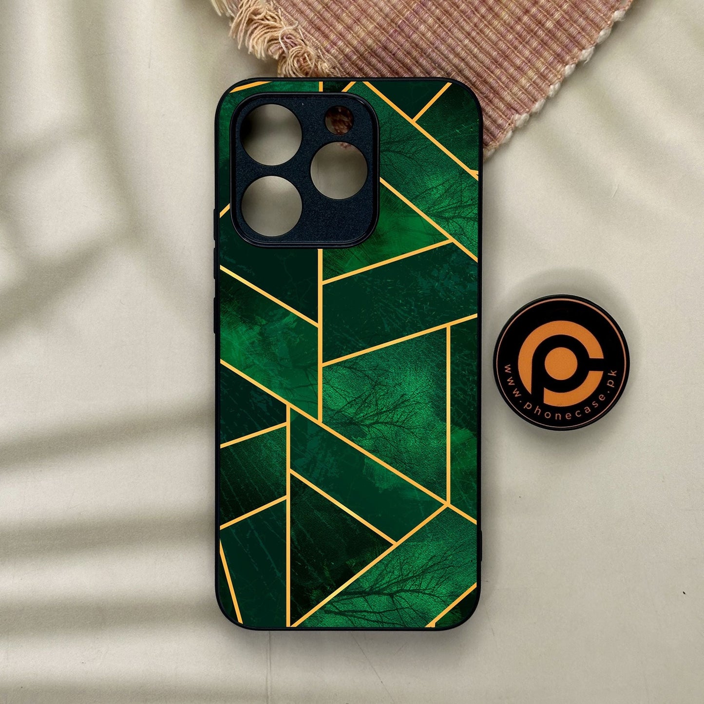 Realme 15T - Geometric Design 10 - Premium Metal Printed Soft Bumper Shock Proof Case