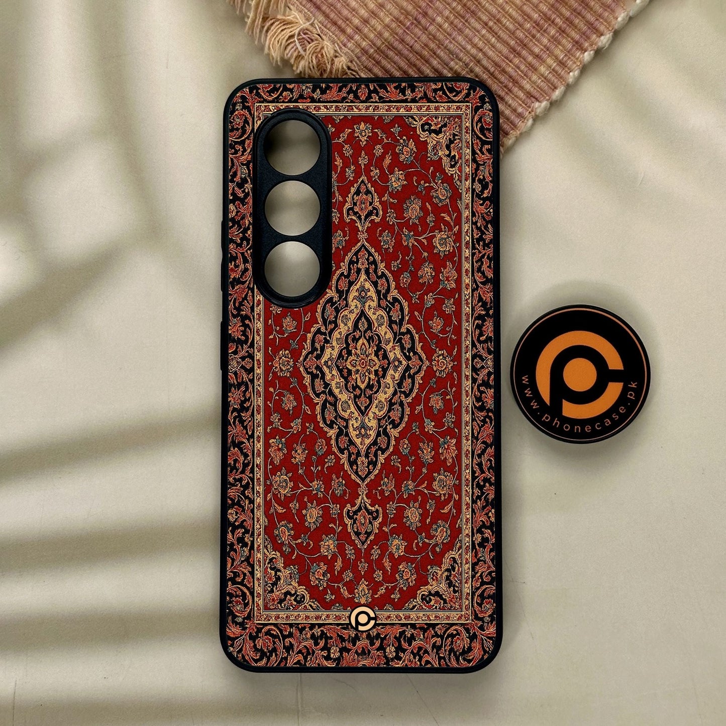 Itel S25 - Persian Rug Design 1 - Premium Metal Printed Soft Bumper Shock Proof Case
