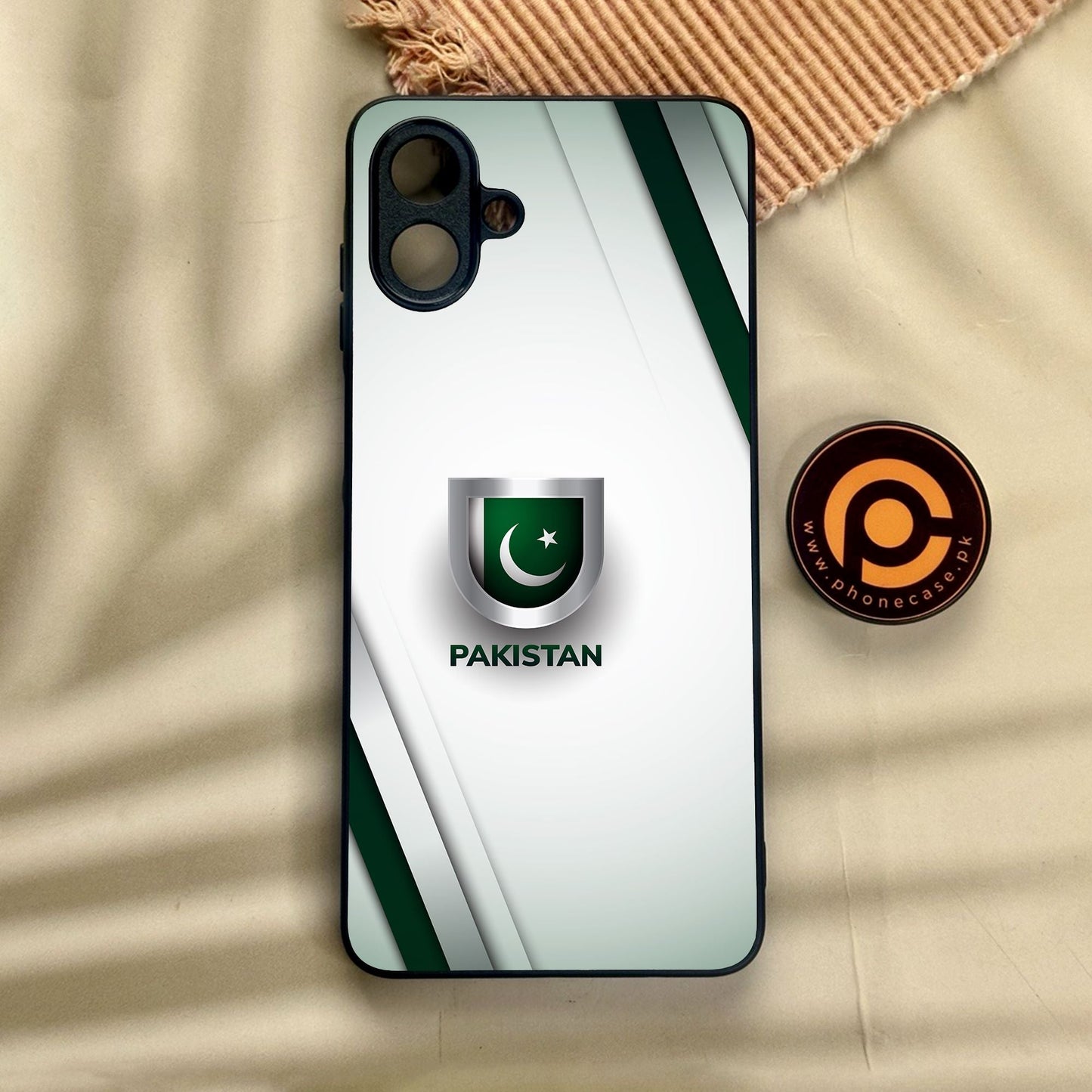 Samsung Galaxy A07 - Pakistani Flag Design 2 - Premium Metal Printed Soft Bumper Shock Proof Case