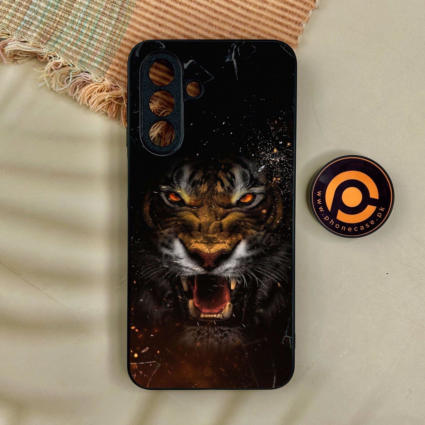 Samsung Galaxy A17 - Tiger Design 9 - Premium Metal Printed Soft Bumper Shock Proof Case