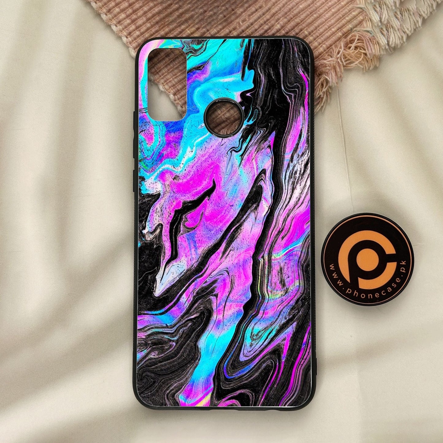 Honor 9X Lite - Cosmic Inferno - Premium Metal Printed Soft Bumper Shock Proof Case