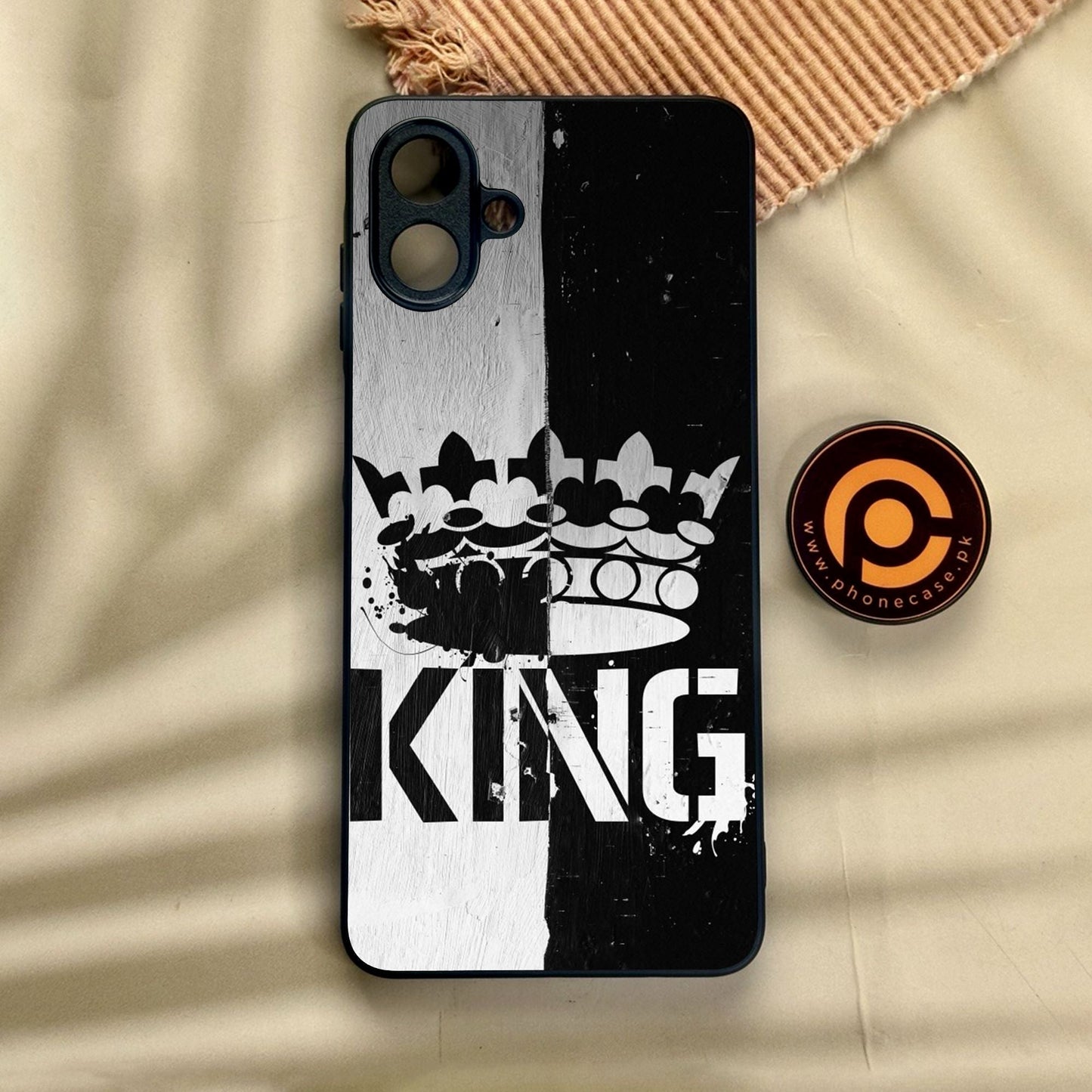 Samsung Galaxy A07 - King Design 7 - Premium Metal Printed Soft Bumper Shock Proof Case