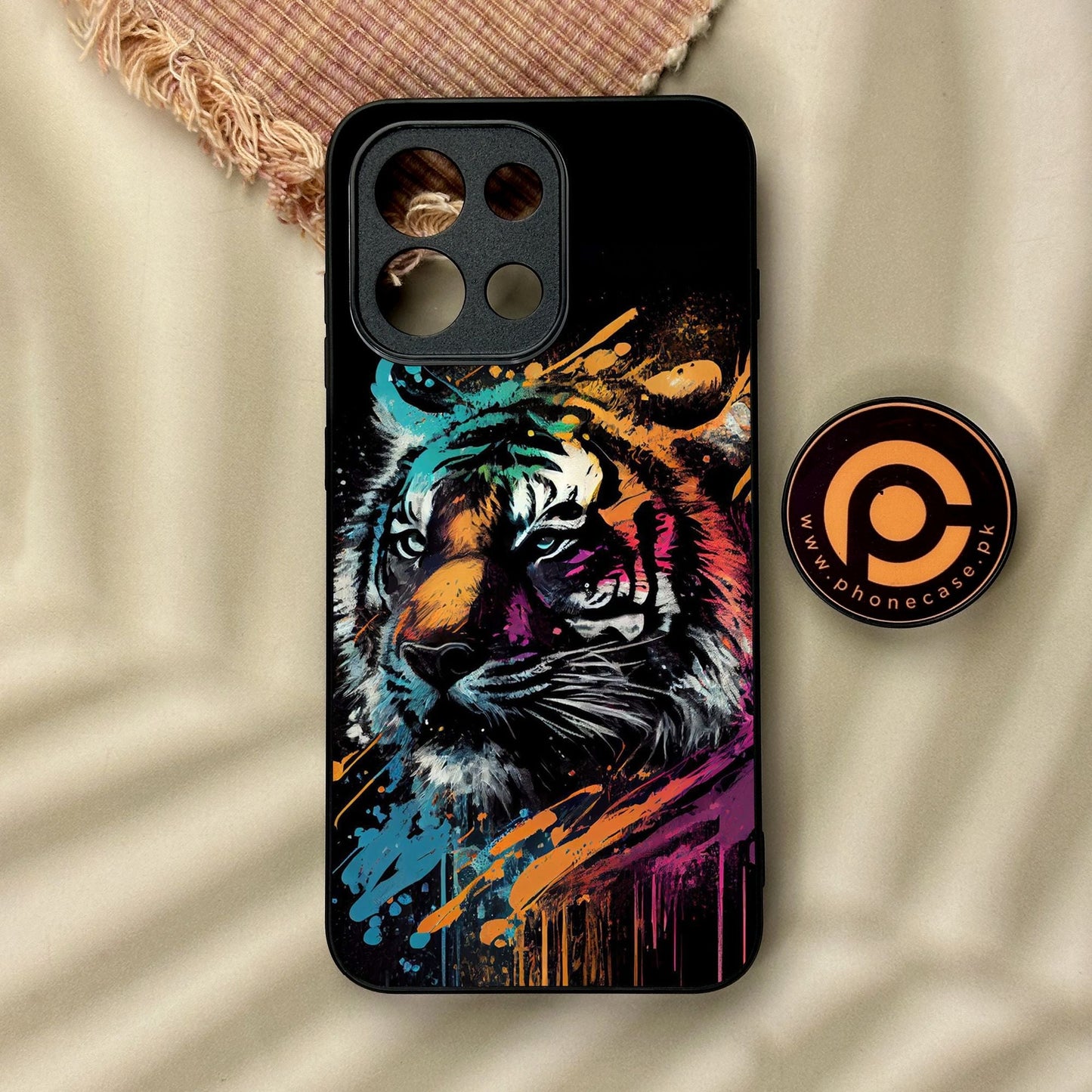 OnePlus 13T - Tiger 2.0 Design 9 - Premium Metal Printed Soft Bumper Shock Proof Case