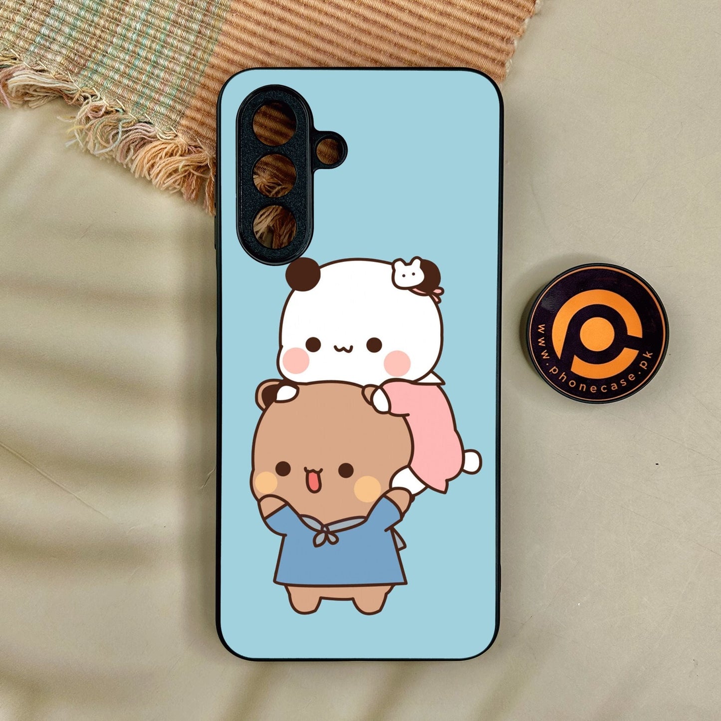 Samsung Galaxy A17 - Cute Bubu Dudu Design 5 - Premium Metal Printed Soft Bumper Shock Proof Case