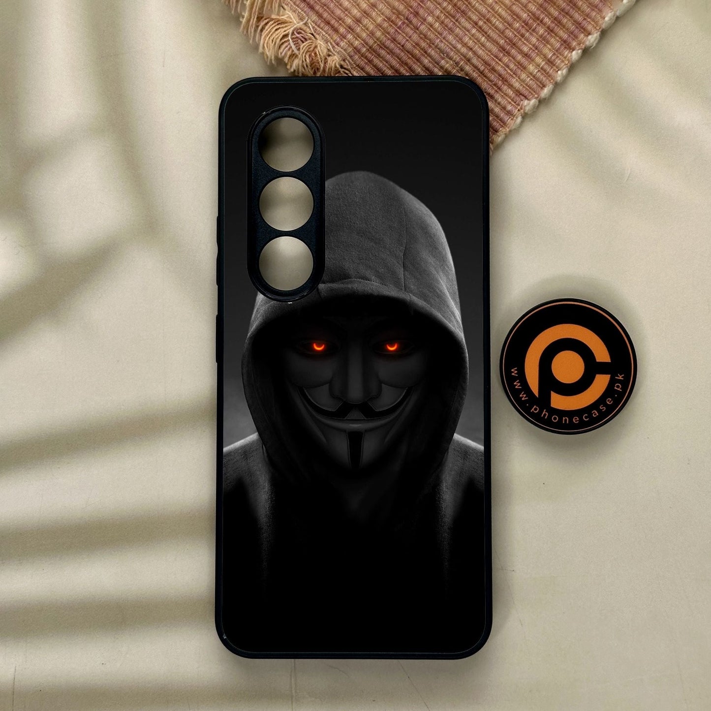 Itel S25 - Anonymous 2.0 Design 4 - Premium Metal Printed Soft Bumper Shock Proof Case