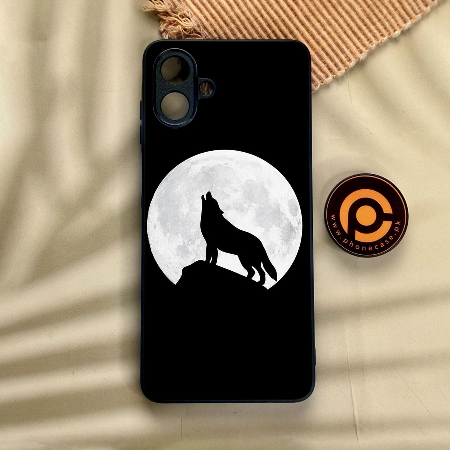 Samsung Galaxy A07 - Wolf Design 3 - Premium Metal Printed Soft Bumper Shock Proof Case