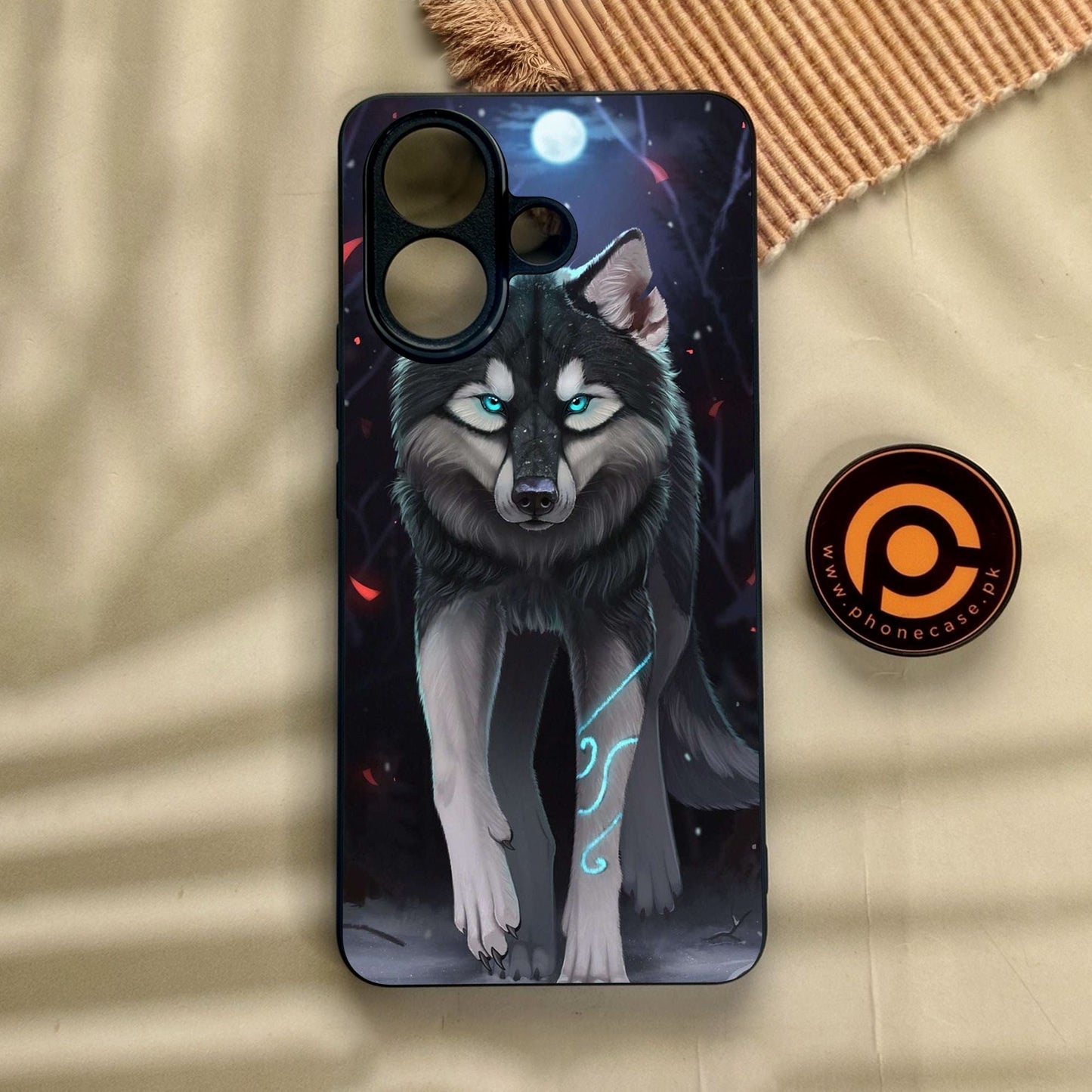 Vivo V60 Lite - Wolf Design 8 - Premium Metal Printed Soft Bumper Shock Proof Case