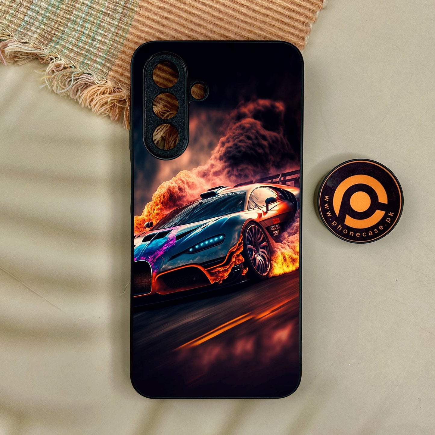 Samsung Galaxy A17 - Racing Design 4 - Premium Metal Printed Soft Bumper Shock Proof Case