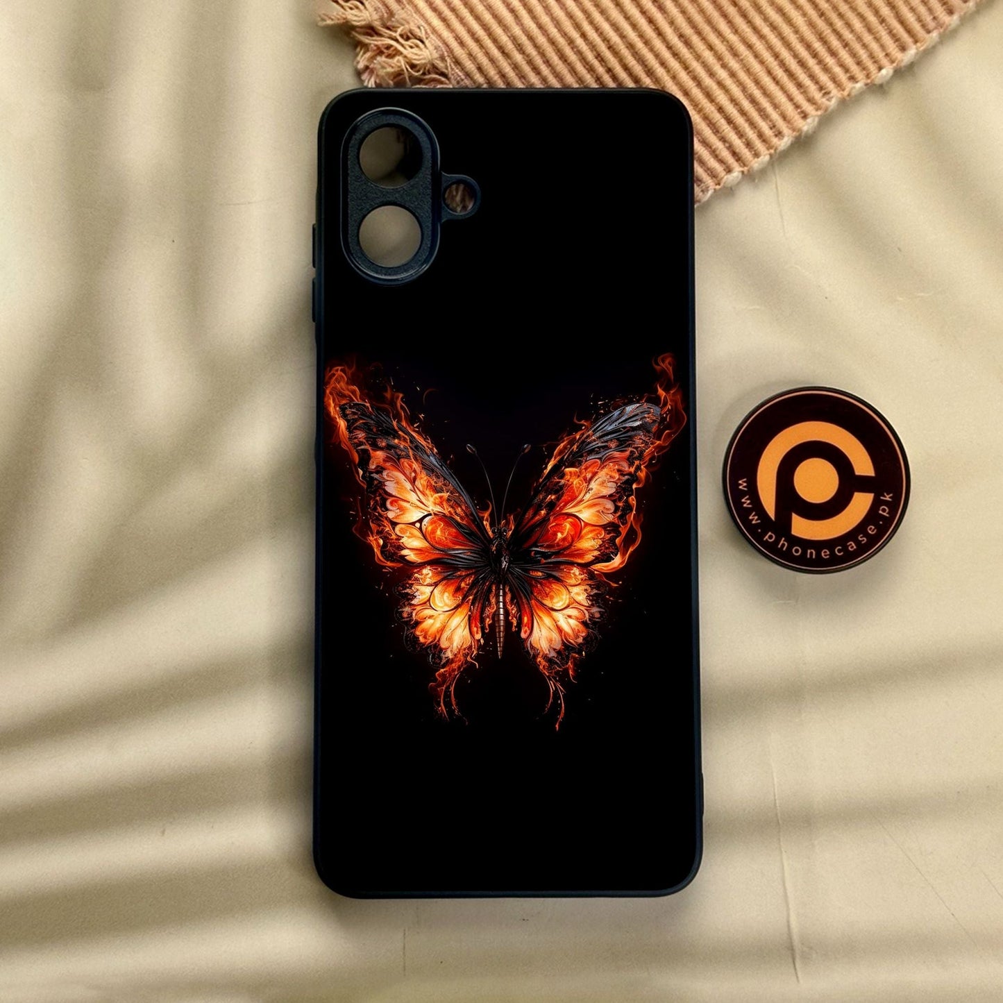 Samsung Galaxy A07 - Butterflies Design 5 - Premium Metal Printed Soft Bumper Shock Proof Case