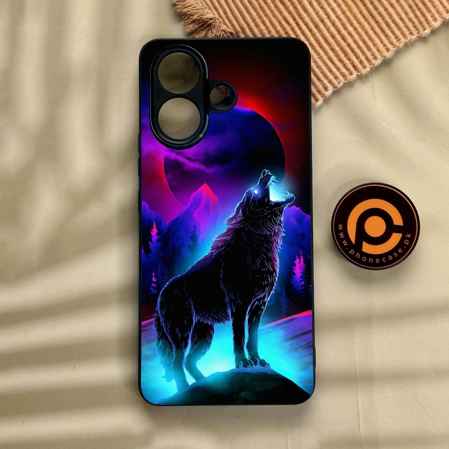 Vivo V60 Lite - Wolf Design 2 - Premium Metal Printed Soft Bumper Shock Proof Case