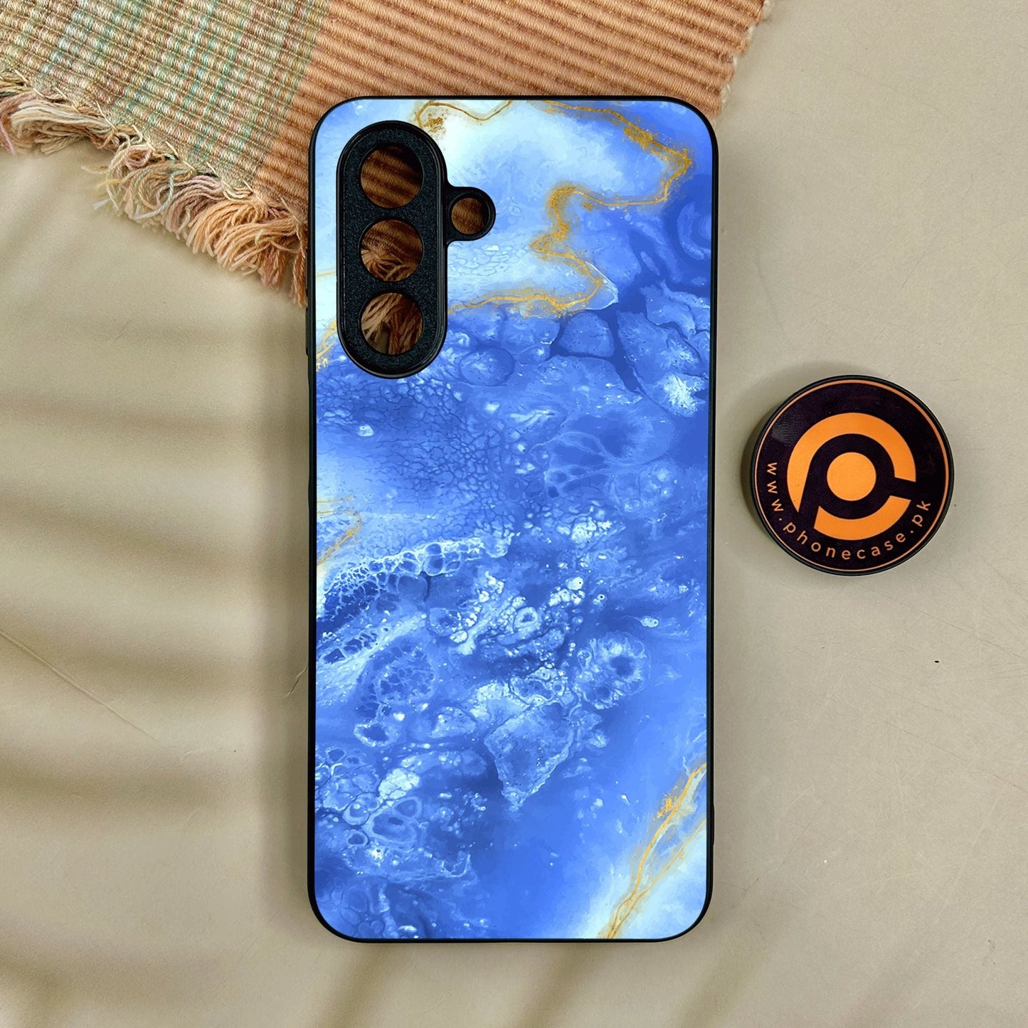 Samsung Galaxy A17 - Blue 2.0 Design 2 - Premium Metal Printed Soft Bumper Shock Proof Case