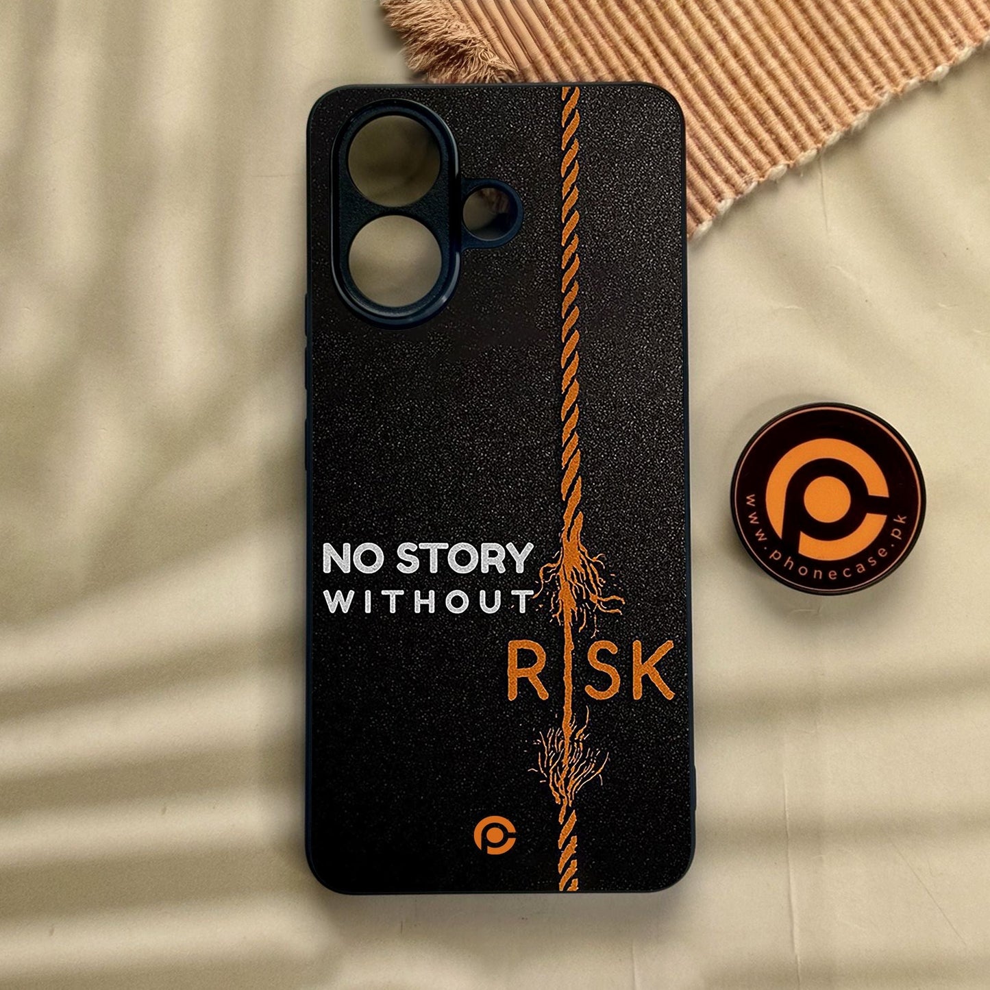 Vivo V60 Lite - The Risk Taker - Premium Metal Printed Soft Bumper Shock Proof Case