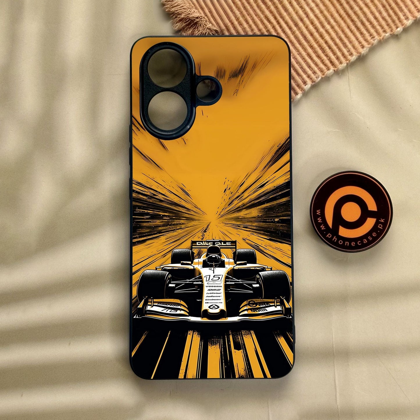 Vivo V60 Lite - Formula 1 Design 4 - Premium Metal Printed Soft Bumper Shock Proof Case