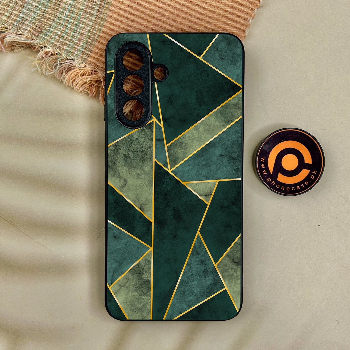 Samsung Galaxy A17 - Geometric Design 5 - Premium Metal Printed Soft Bumper Shock Proof Case