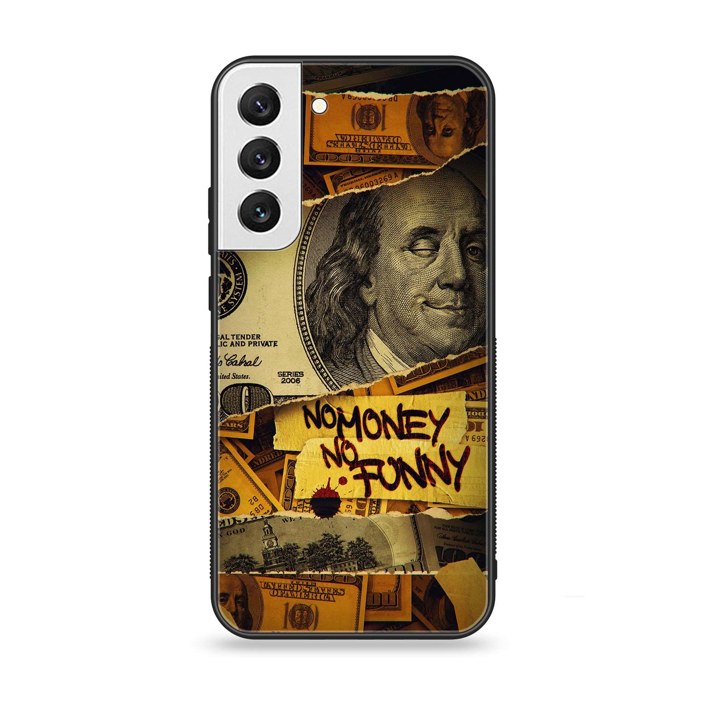 Samsung Galaxy S21 FE - Dollar Design 1 - Premium Metal Printed soft Bumper shock Proof Case CS-37417