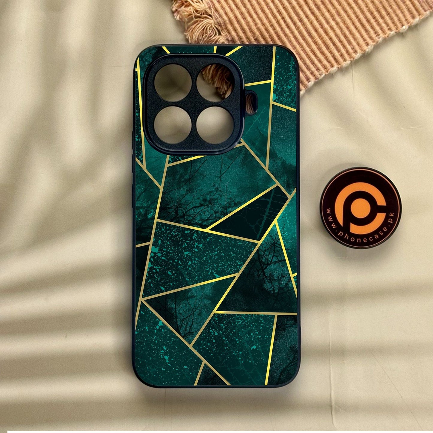 Xiaomi 15T Pro - Geometric Design 9 - Premium Metal Printed Soft Bumper Shock Proof Case