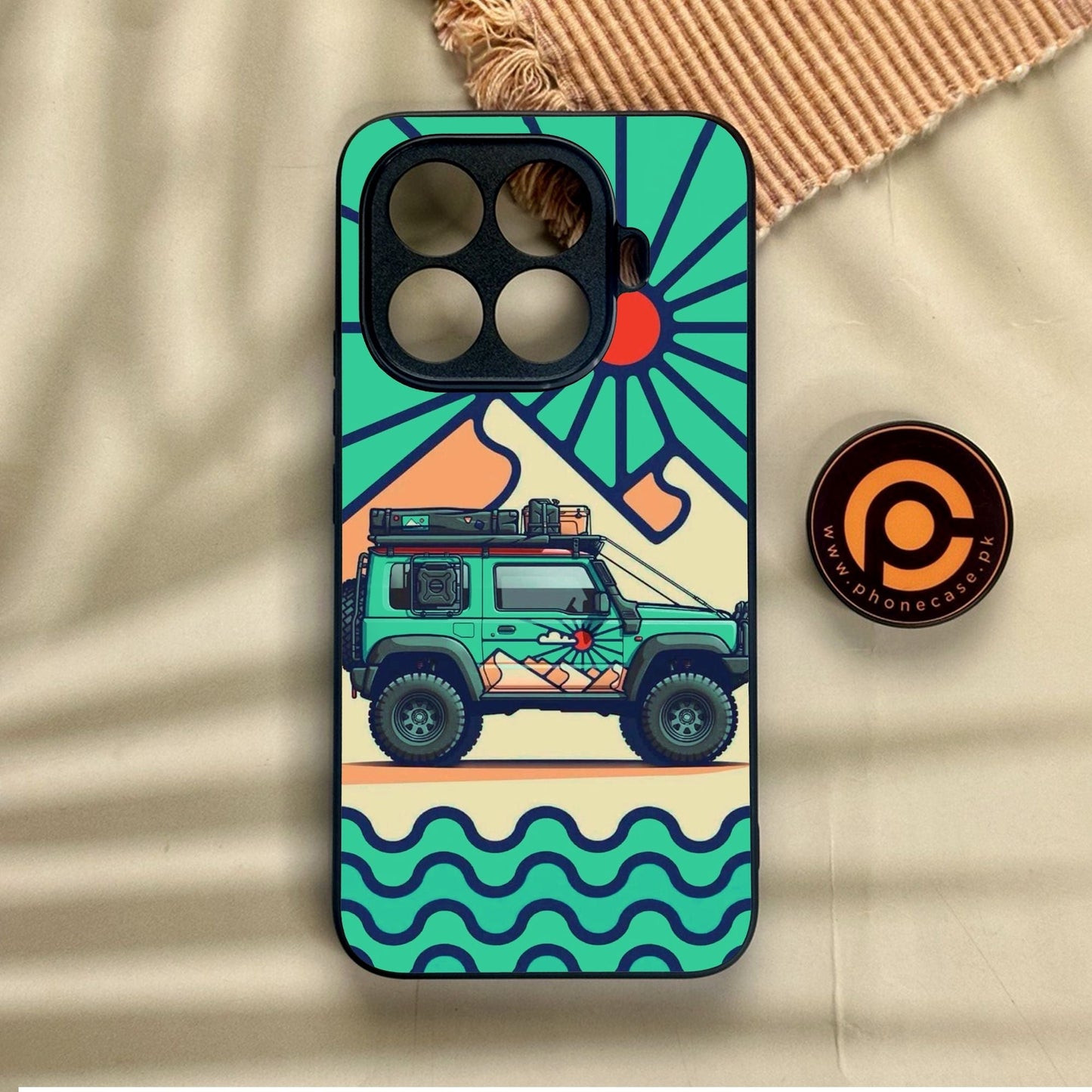 Xiaomi 15T Pro - Suzuki Jimny Design - Premium Metal Printed Soft Bumper Shock Proof Case