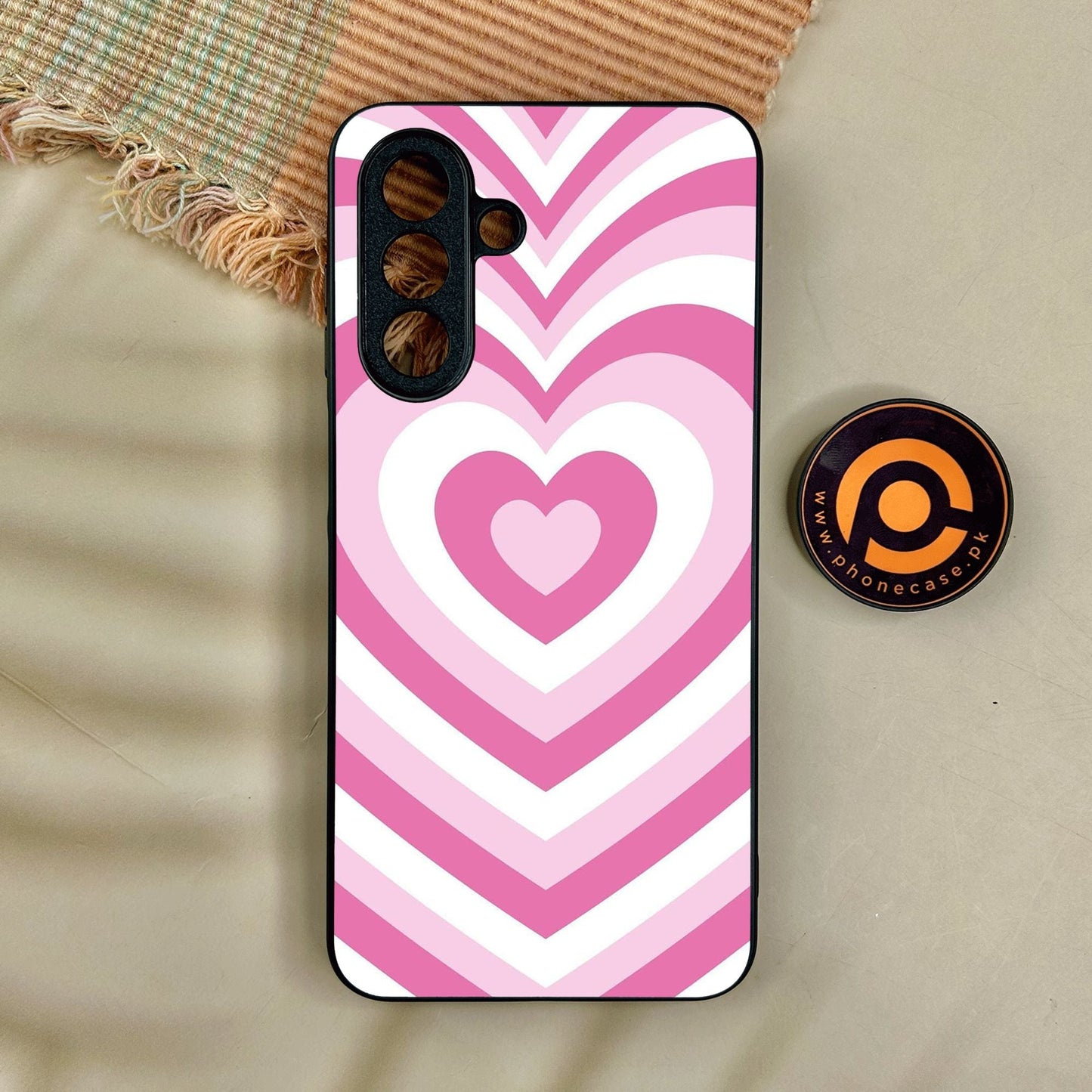 Samsung Galaxy A17 - Heartbeat Design 3 - Premium Metal Printed Soft Bumper Shock Proof Case