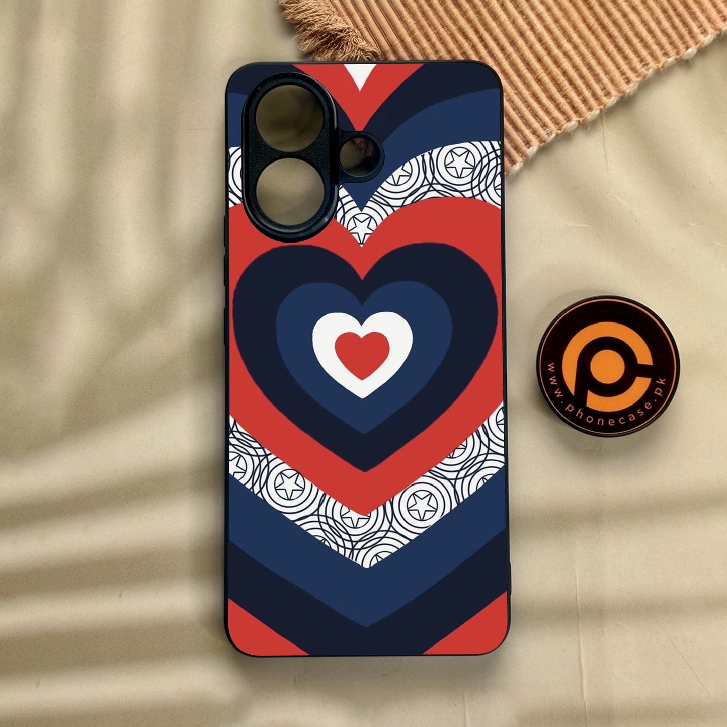 Vivo V60 Lite - Heart 2.0 Design 3 - Premium Metal Printed Soft Bumper Shock Proof Case