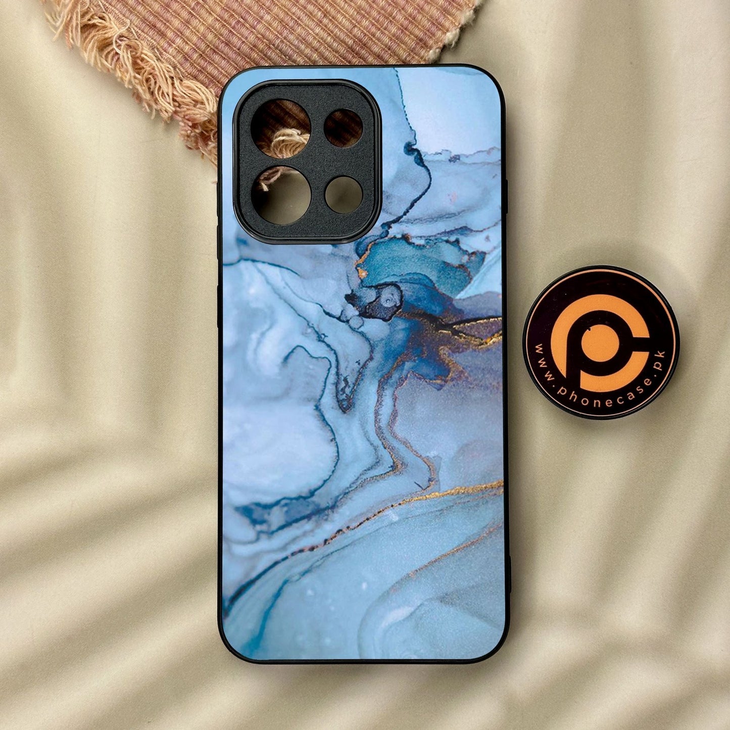 OnePlus 13T - Blue Marble Design 1 - Premium Metal Printed Soft Bumper Shock Proof Case