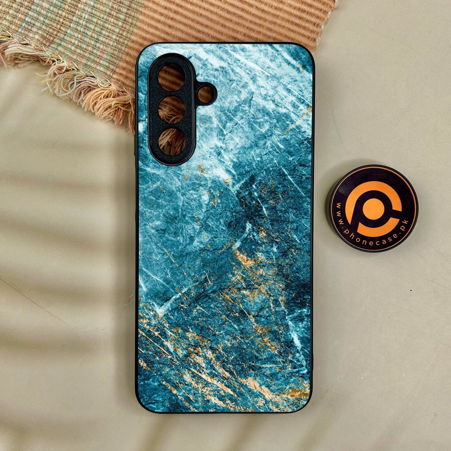 Samsung Galaxy A17 - Blue 2.0 Design 10 - Premium Metal Printed Soft Bumper Shock Proof Case