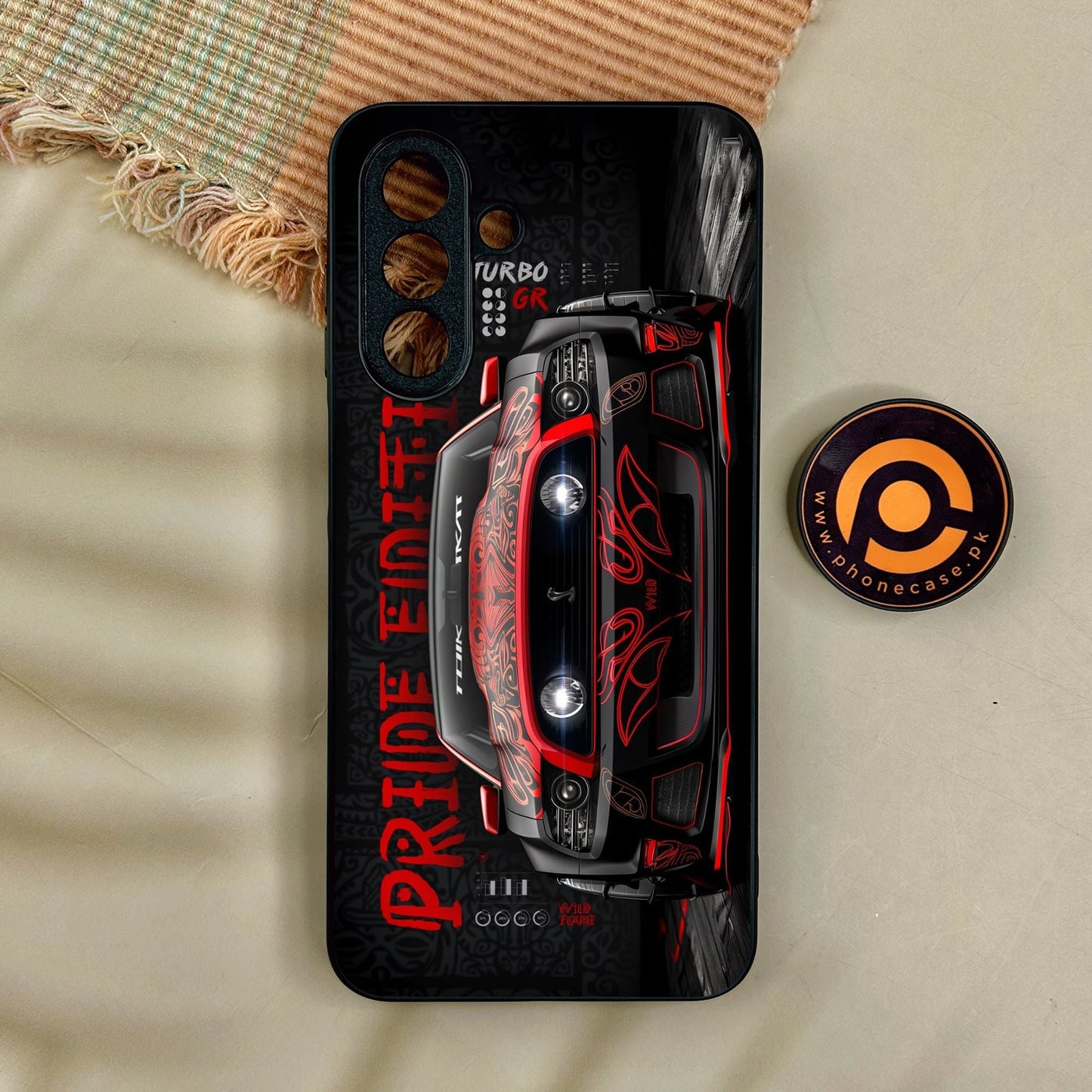 Samsung Galaxy A17 - Cobra X Racing Car - Premium Metal Printed Soft Bumper Shock Proof Case