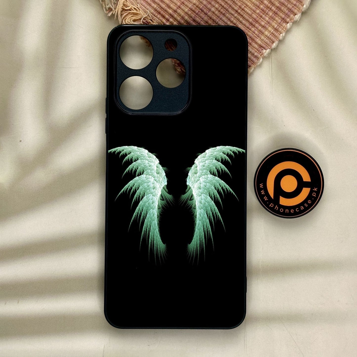 Realme Note 70 - Angel Wings Design 5 - Premium Metal Printed Soft Bumper Shock Proof Case